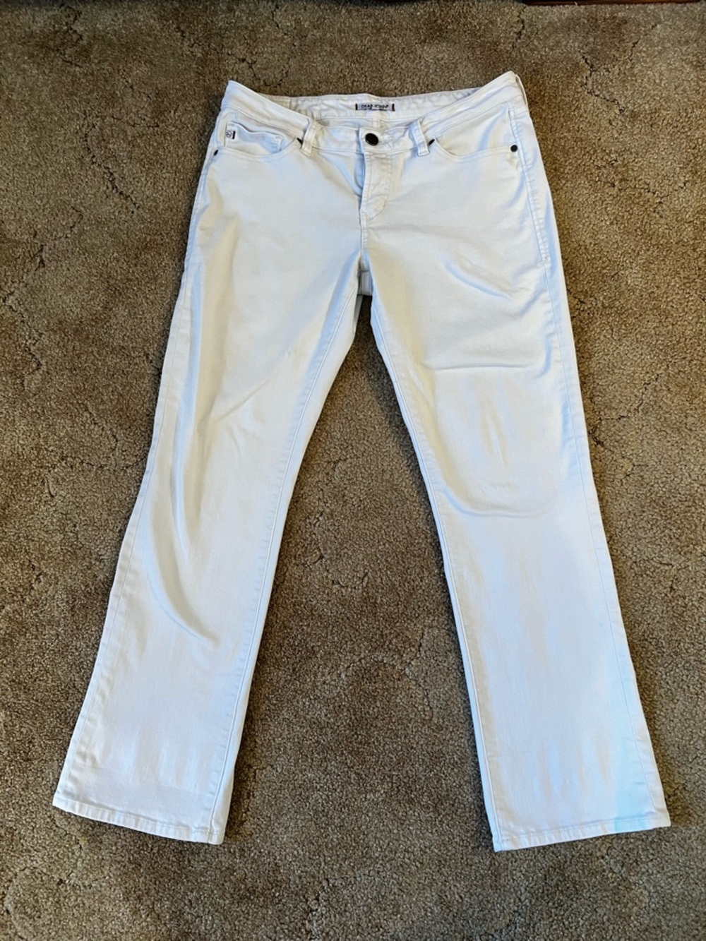 Dear John White Cropped Ankle Jeans